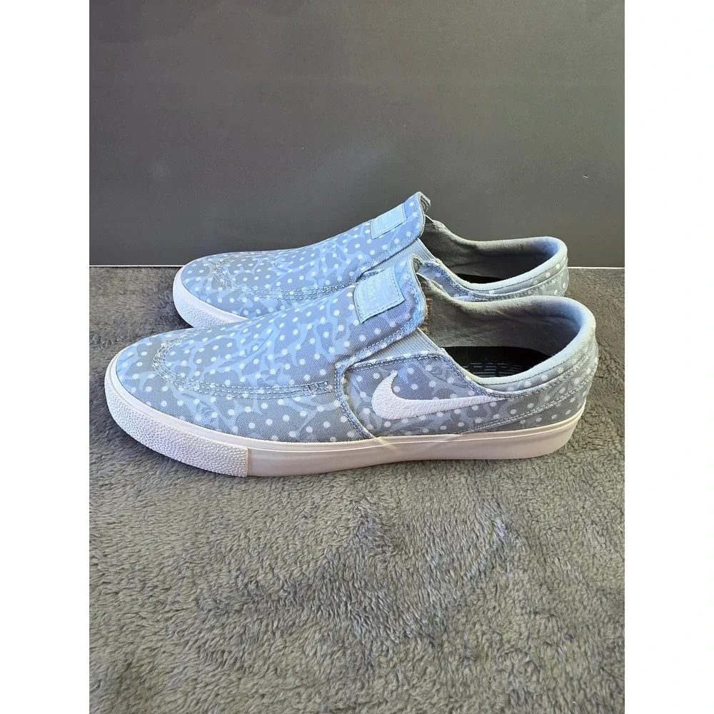 Nike SB Stefan Janoski SlipOn Water Polka Dot Blue Skate Shoe 833513-400 Mens 11